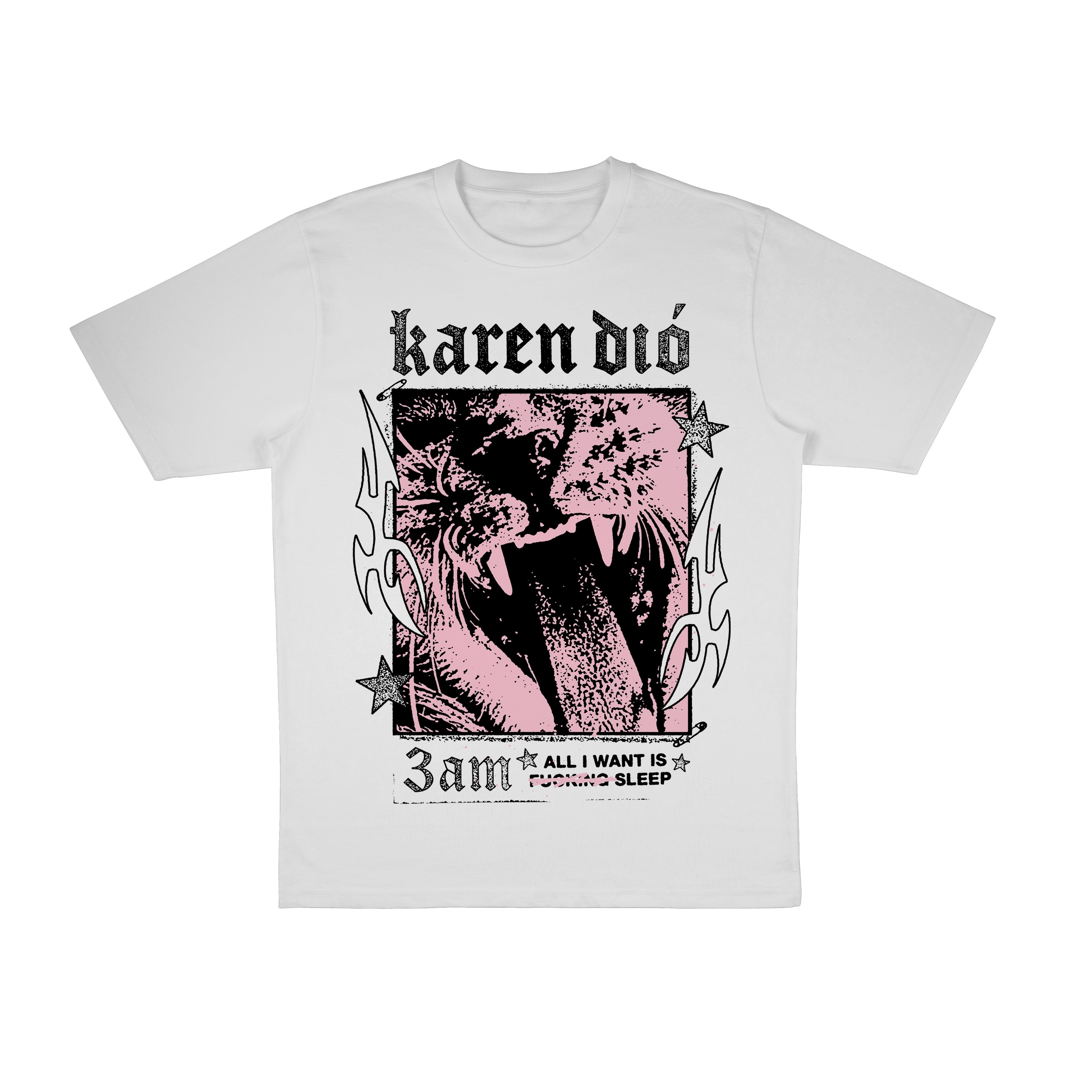 Karen Dió 3AM White T-Shirt