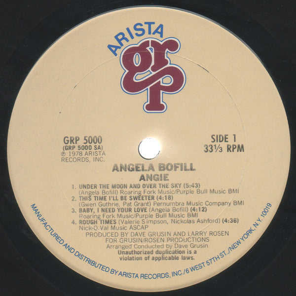 Angela Bofill - Angie - LP