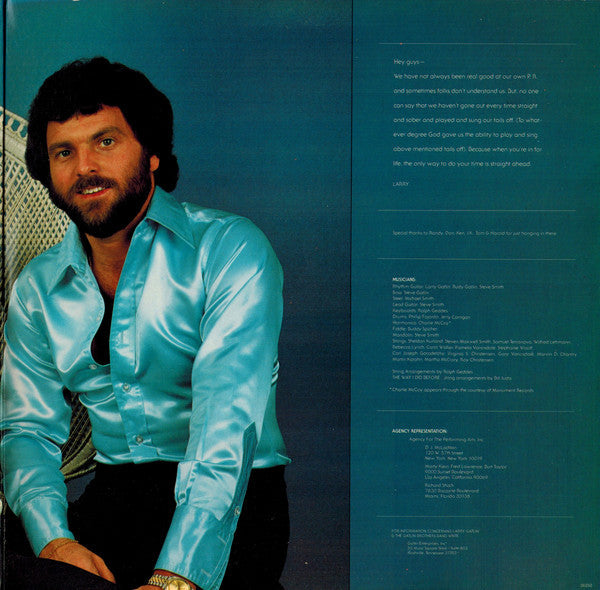 Larry Gatlin And The Gatlin Brothers Band* - Straight Ahead - LP