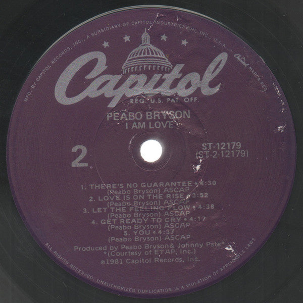 Peabo Bryson - I Am Love - LP