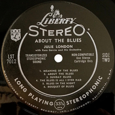 Julie London - About The Blues - LP