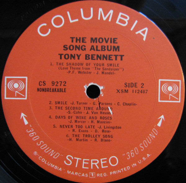 Tony Bennett - The Movie Song Album - LP