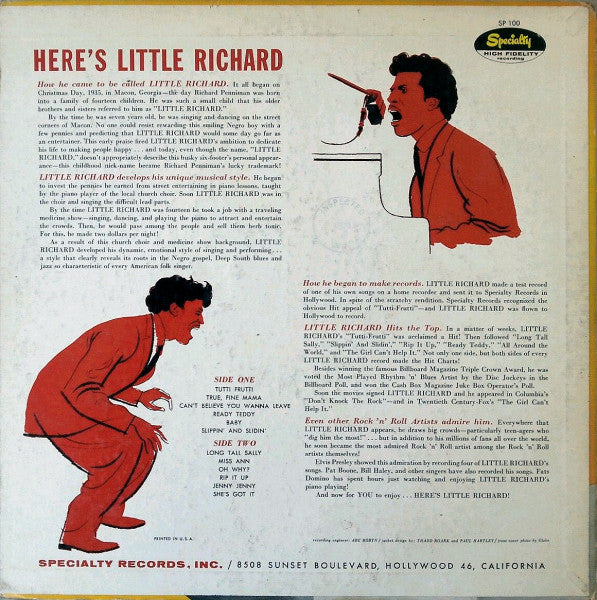 Little Richard - Here's Little Richard - LP