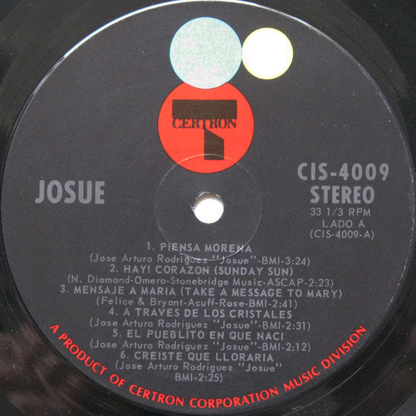 Josue - Piensa Morena - El Pastorcito - LP