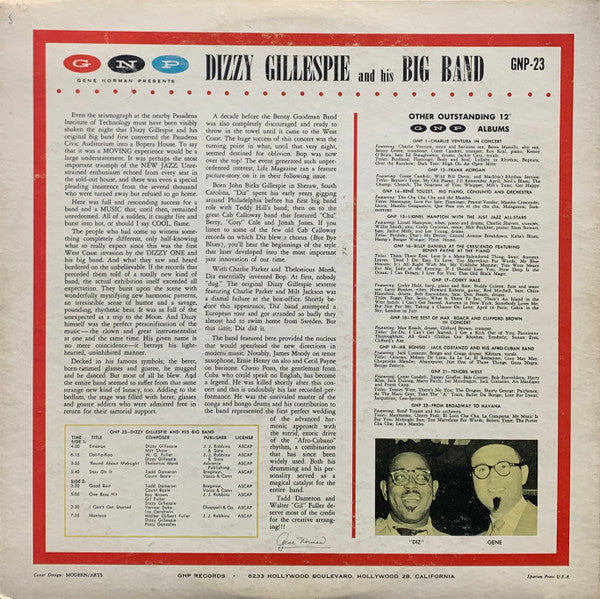 Dizzy Gillespie - And His Big Band - LP