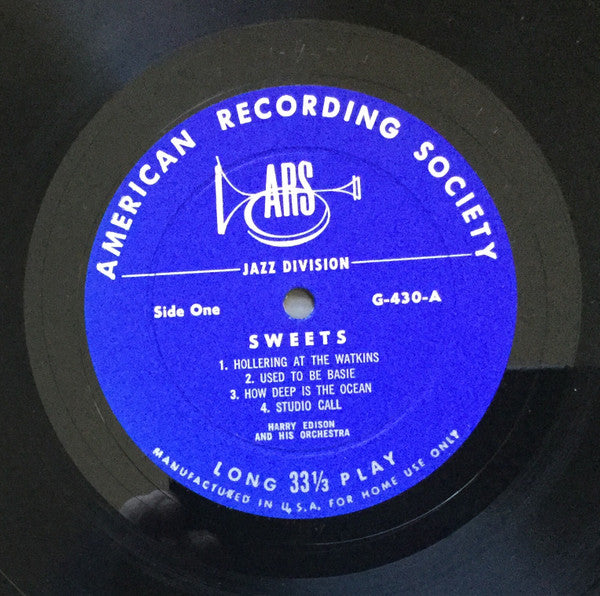 Harry Edison And His Orchestra - Sweets - LP