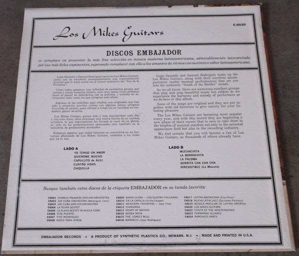 Lupe Saucedo, Samuel Rodriguiz - Los Mikes Guitars - LP