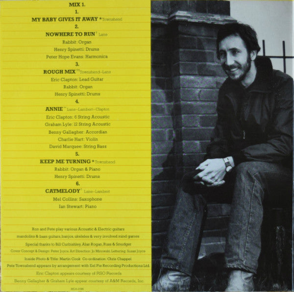Pete Townshend & Ronnie Lane - Rough Mix - LP