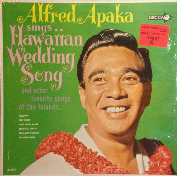 Alfred Apaka - The Hawaiian Wedding Song - LP