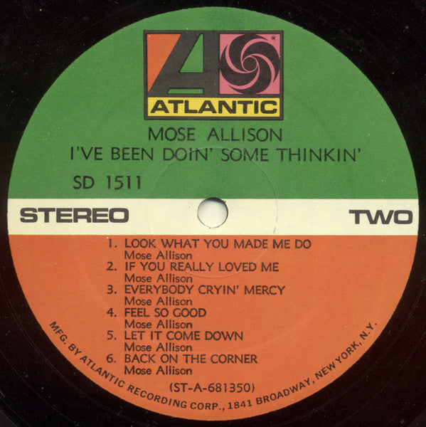 Mose Allison - I've Been Doin' Some Thinkin'