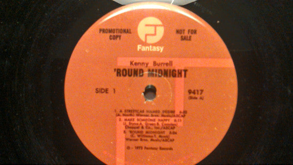 Kenny Burrell - 'Round Midnight - LP