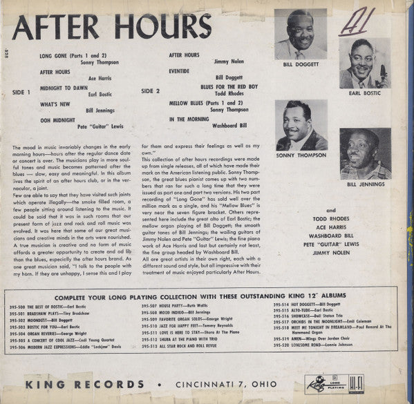 Various - After Hours - LP