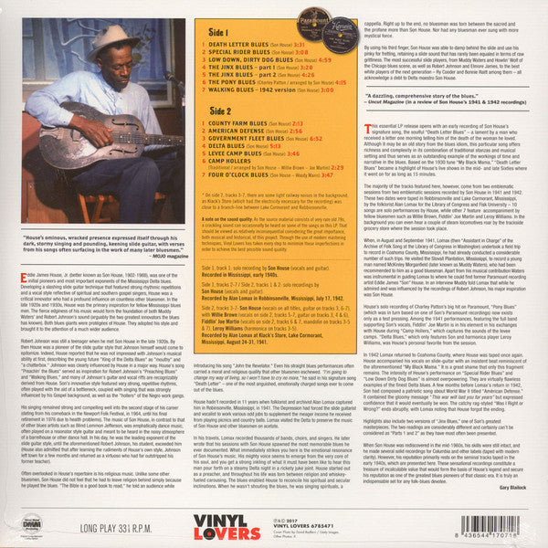 Son House - Special Rider Blues Son House Original 1940-1942 Mississippi Recordings - LP