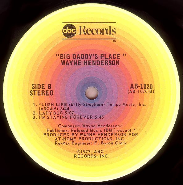 Wayne Henderson - Big Daddy's Place - LP