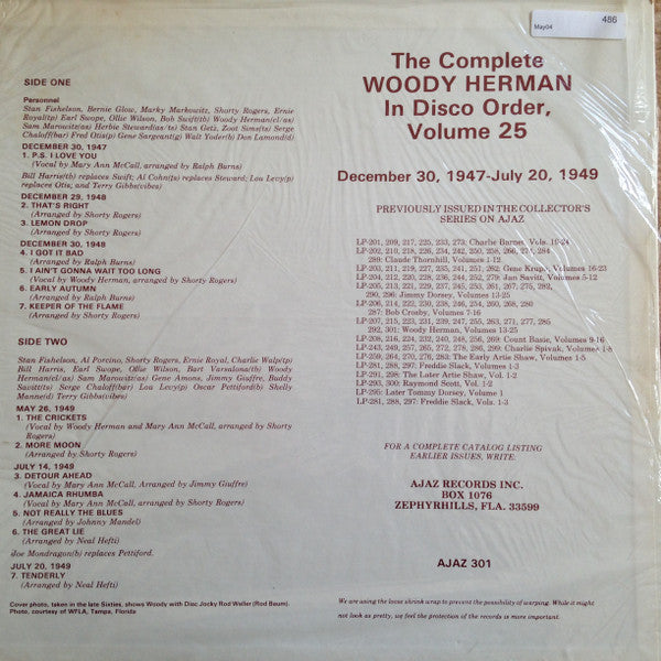 Woody Herman - In Disco Order, Volume 25 - LP