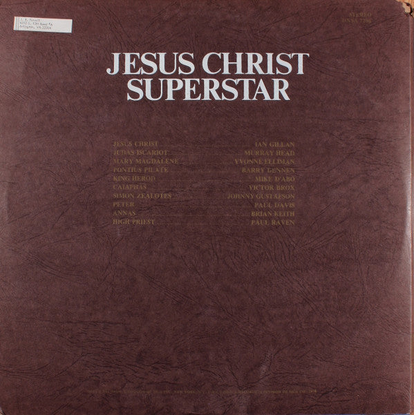 Andrew Lloyd Webber And Tim Rice - Jesus Christ Superstar - LP