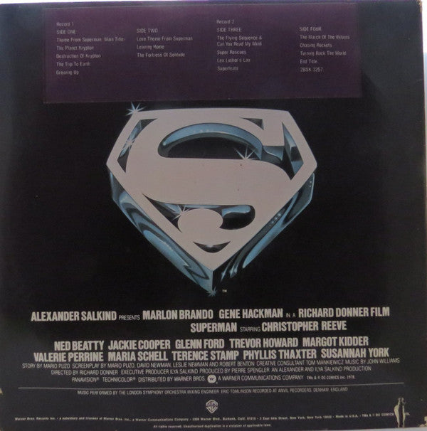 John Williams  - Superman The Movie (Original Sound Track) - LP