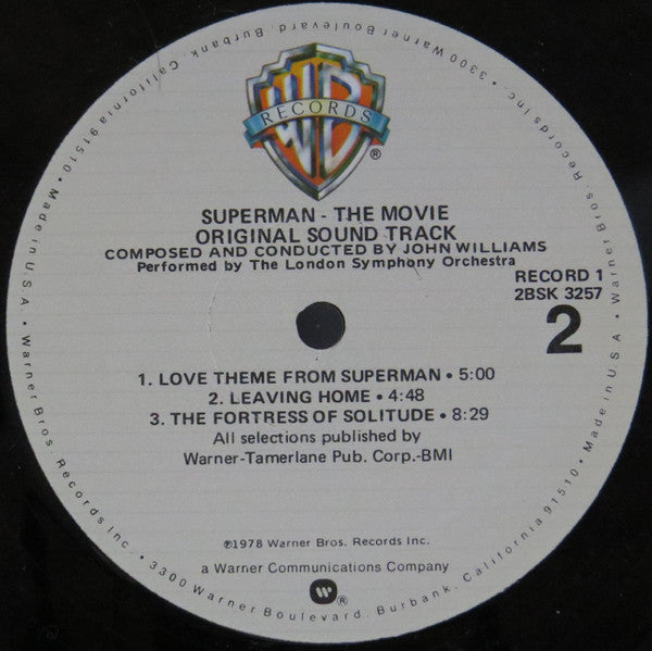 John Williams  - Superman The Movie (Original Sound Track) - LP