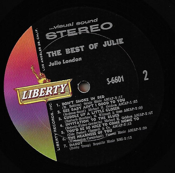 Julie London - The Best Of Julie - LP