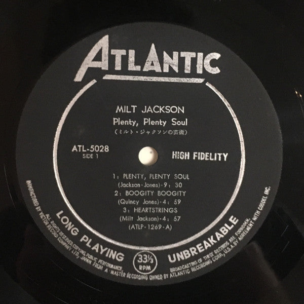 Milt Jackson - Plenty, Plenty Soul - LP