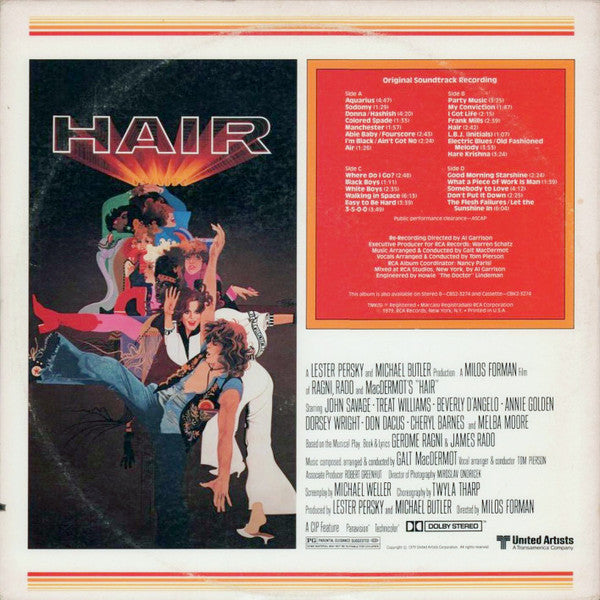 Galt MacDermot - Hair (Original Soundtrack Recording) - LP