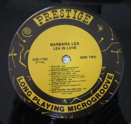 Barbara Lea - Lea In Love - LP