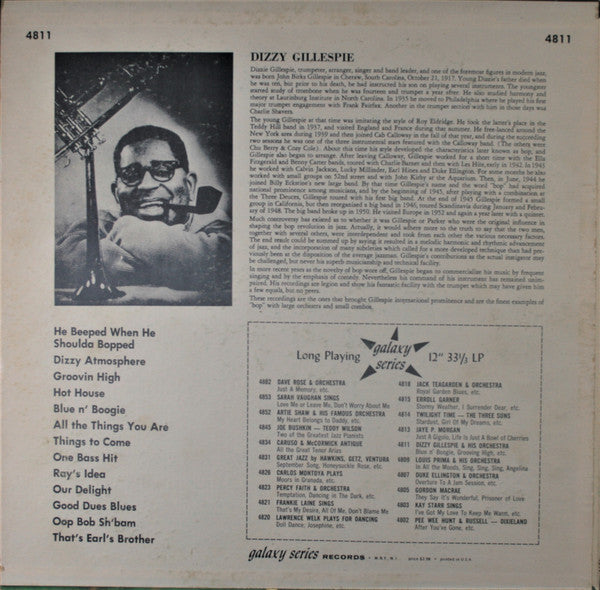 Dizzy Gillespie And His Orchestra - Dizzy Gillespie And His Original Orchestra - LP