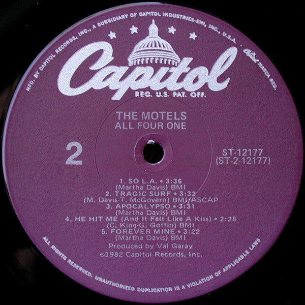The Motels - All Four One - LP