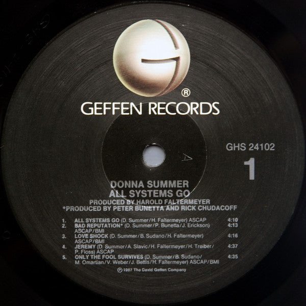 Donna Summer - All Systems Go - LP