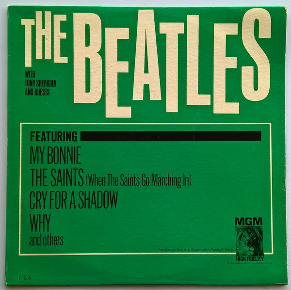 The Beatles With Tony Sheridan - The Beatles With Tony Sheridan And Guests - LP