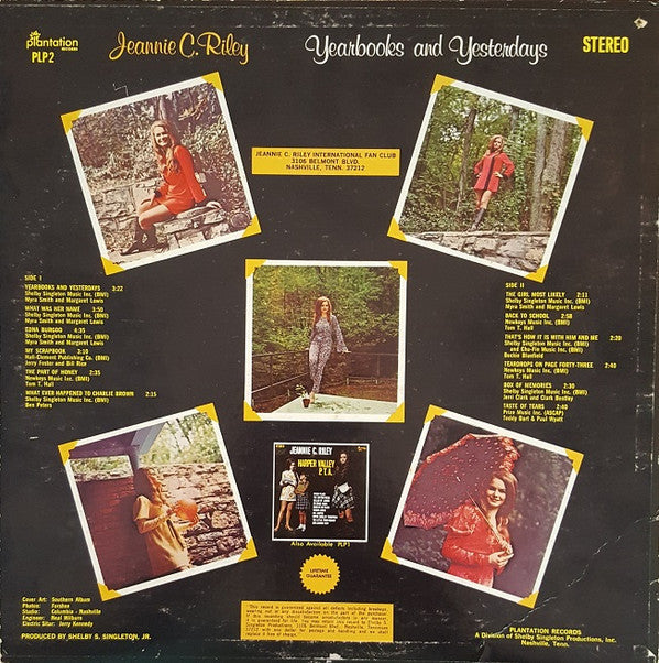 Jeannie C. Riley - Yearbooks And Yesterdays - LP