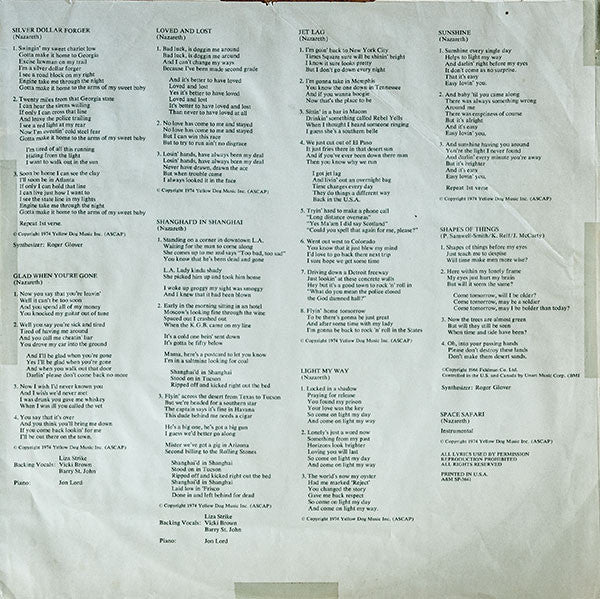 Nazareth (2) - Rampant - LP