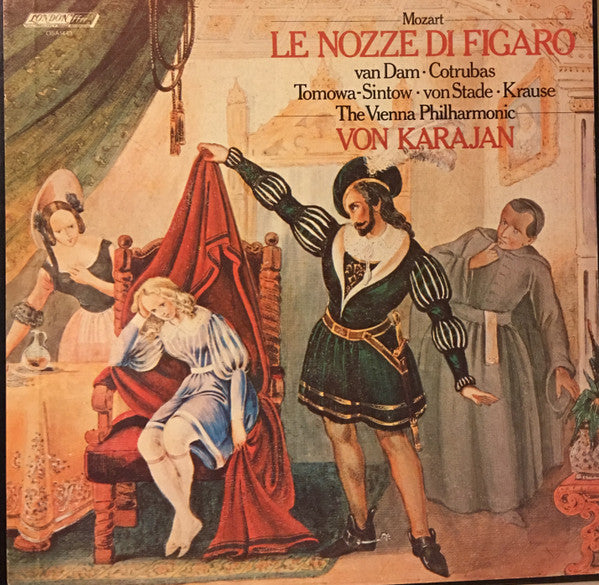 Mozart*, van Dam* · Cotrubas* · Tomowa-Sintow* · von Stade* · Krause*, The Vienna Philharmonic*, Von Karajan* - Le Nozze Di Figaro - LP