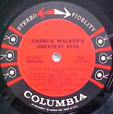 Charlie Walker (2) - Charlie Walker's Greatest Hits - LP