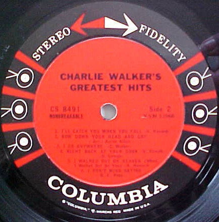 Charlie Walker (2) - Charlie Walker's Greatest Hits - LP