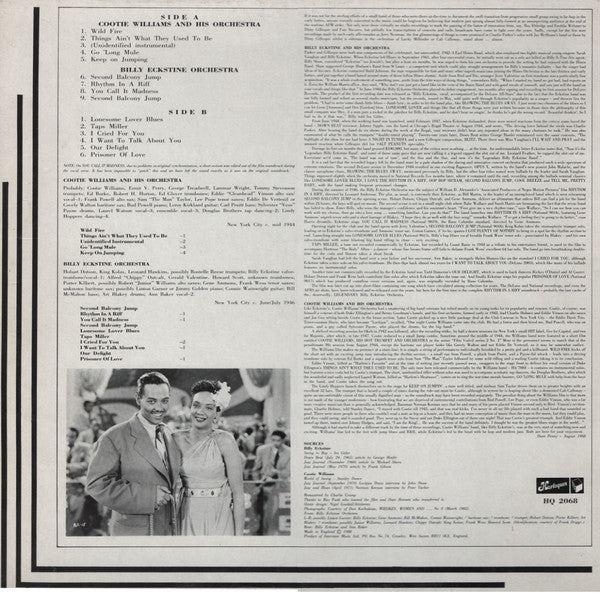 Billy Eckstine And Cootie Williams - Rhythm In A Riff - LP