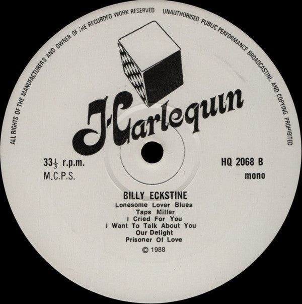 Billy Eckstine And Cootie Williams - Rhythm In A Riff - LP