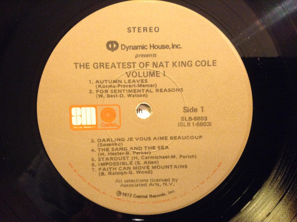 Nat King Cole - The Greatest Of Nat King Cole - LP