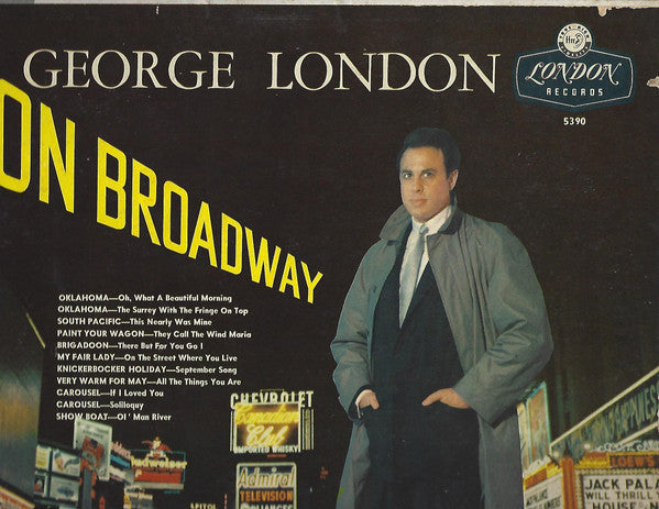 George London , The Roland Shaw Orchestra - On Broadway - LP