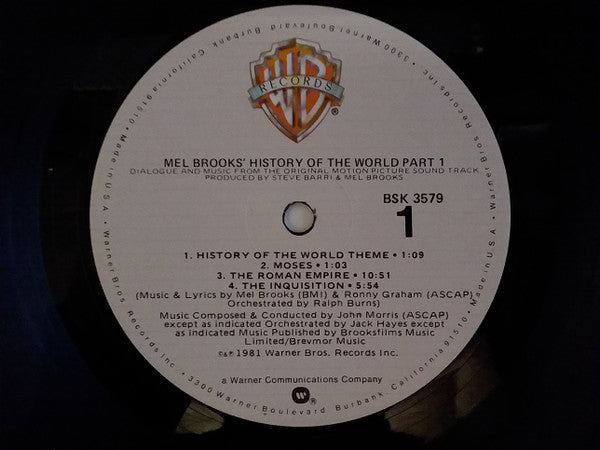 Mel Brooks - Mel Brooks' History Of The World Part 1 (Dialogue And Music From The Original Motion Picture Sound Track) - LP