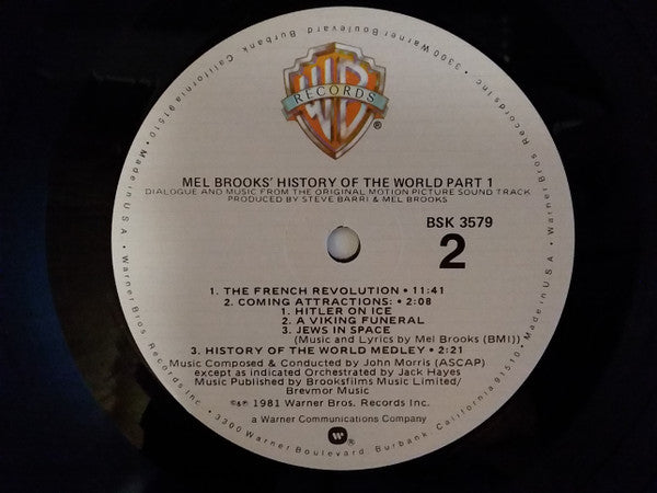 Mel Brooks - Mel Brooks' History Of The World Part 1 (Dialogue And Music From The Original Motion Picture Sound Track) - LP