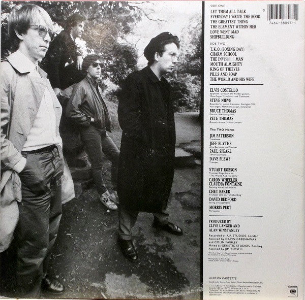 Elvis Costello And The Attractions* - Punch The Clock - LP