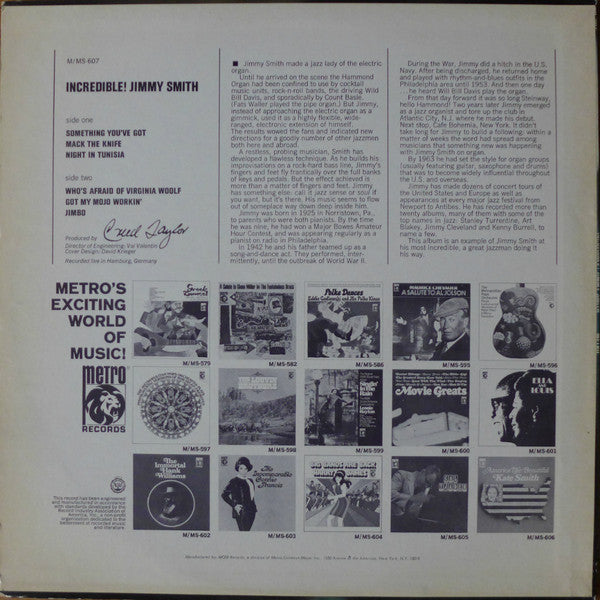 Jimmy Smith - Incredible! - LP