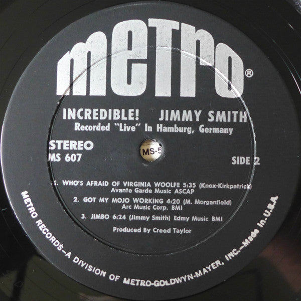 Jimmy Smith - Incredible! - LP