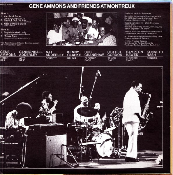 Gene Ammons - Gene Ammons And Friends At Montreux - LP