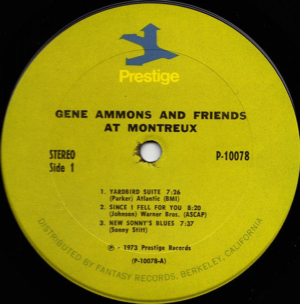 Gene Ammons - Gene Ammons And Friends At Montreux - LP