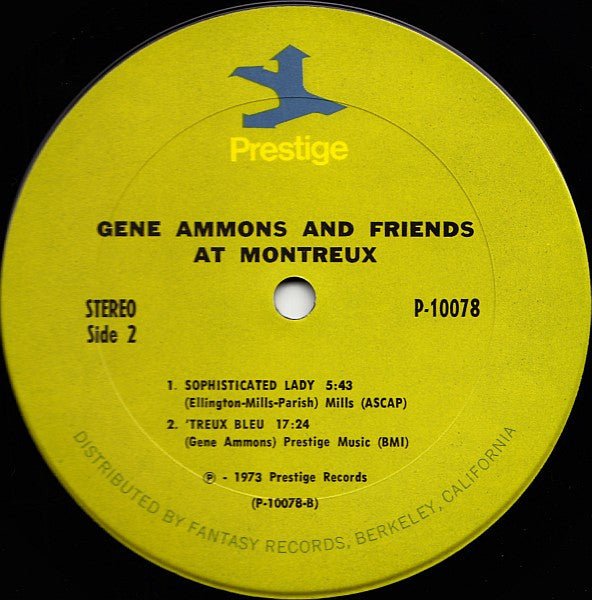 Gene Ammons - Gene Ammons And Friends At Montreux - LP