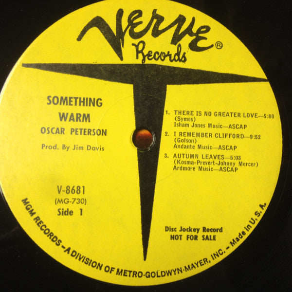 Oscar Peterson - Something Warm - LP