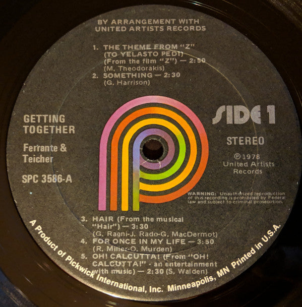 Ferrante & Teicher - Getting Together - LP