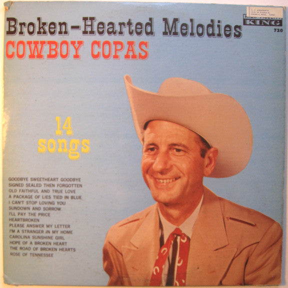 Cowboy Copas - Broken-Hearted Melodies - LP
